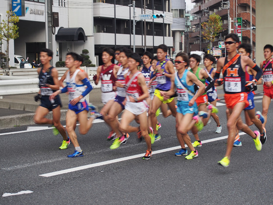 2018年1月2日箱根駅伝 大田区大森町付近